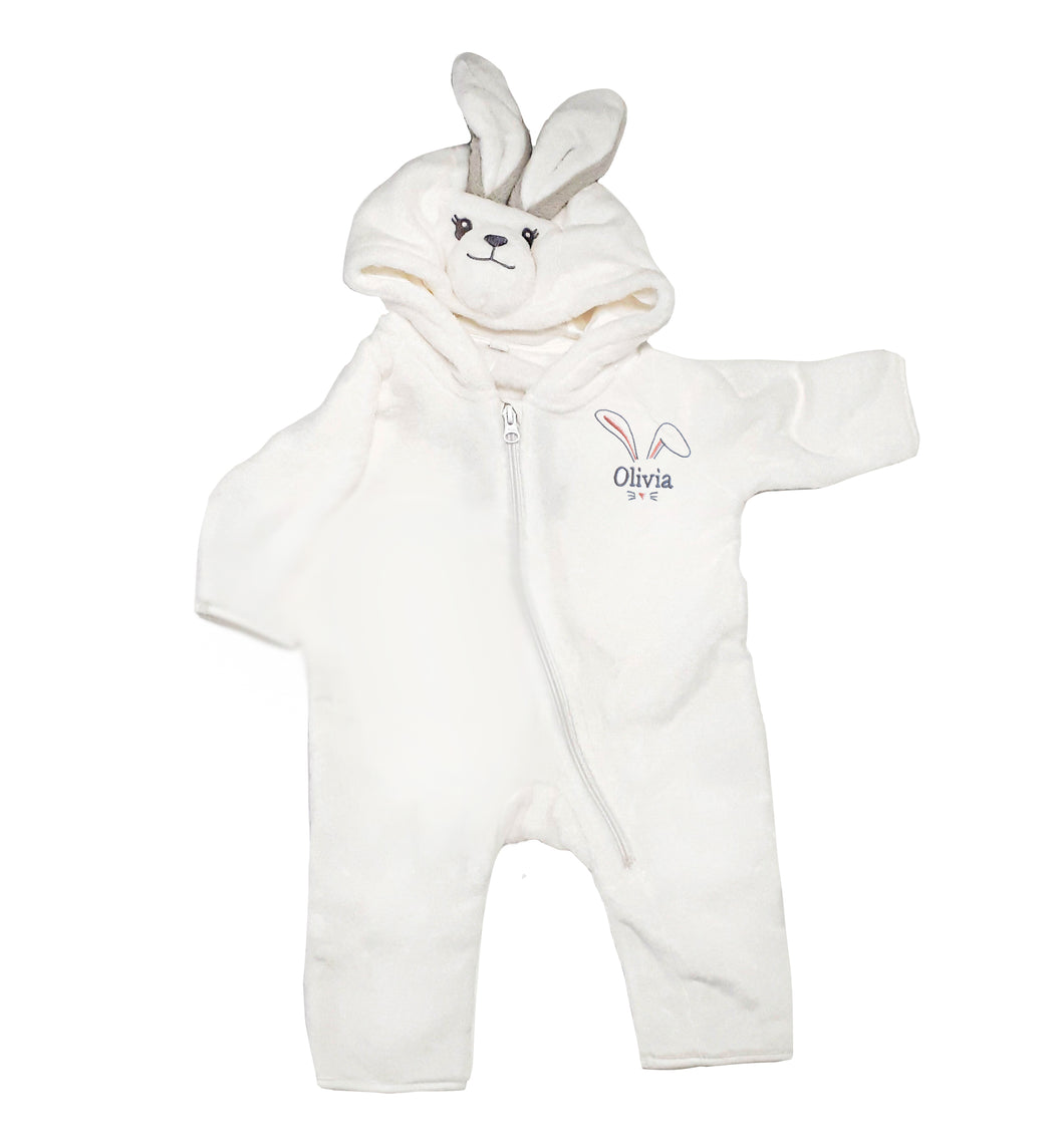 Personalised all in one Bunny suit