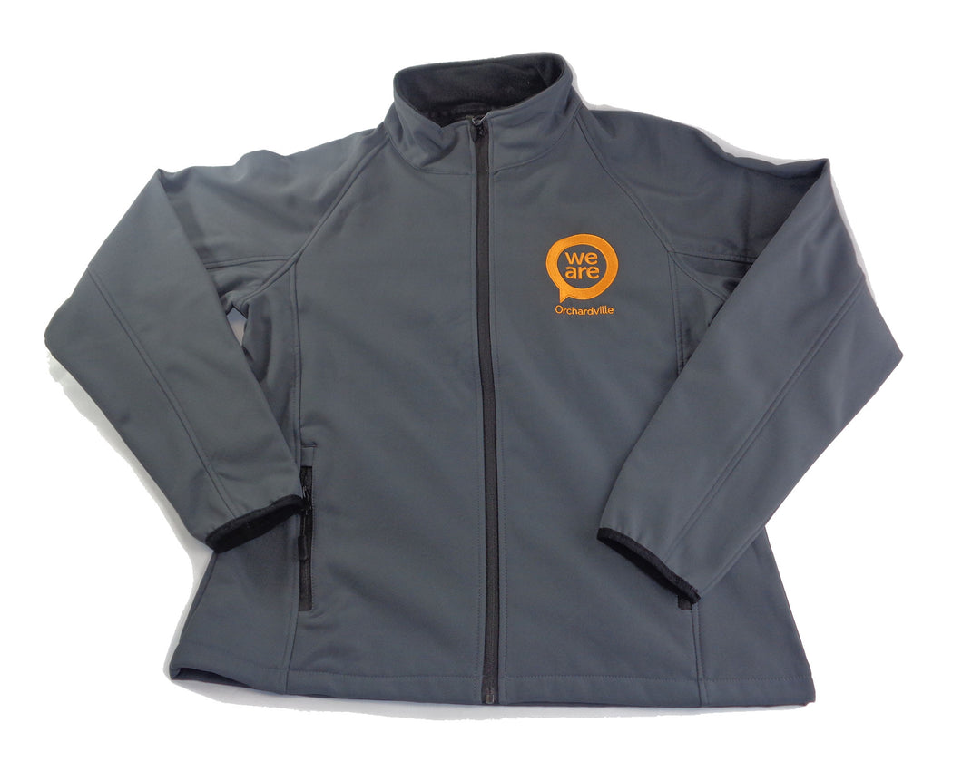 Men's Grey Embroidered Softshell